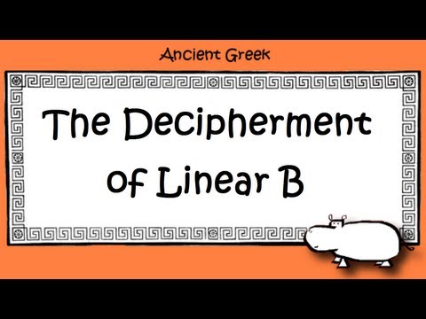 Decipherment of Linear B: Alice Kober, Michael Ventris, Ancient Greek Script, Mycenae & Crete