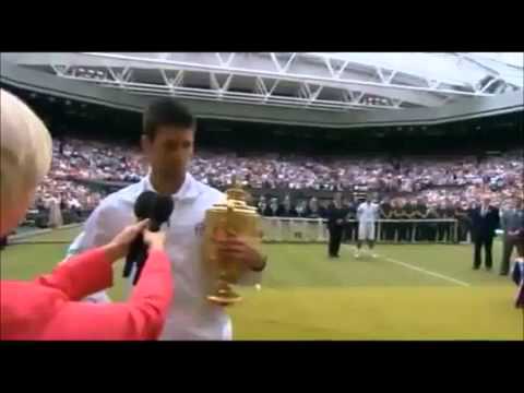 Rafael Nadal vs Novak Djokovic - Wimbledon 2011 - Funny Djokovic Interview