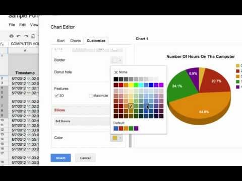 Making Charts in Google Spreadsheets