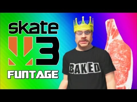 Skate 3 Funny Moments 4 - Meat Man, Hawaiian Dream, Skate King, Onion Wing (Funtage)