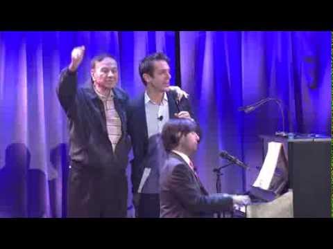 Sherman Brothers actors sing with Richard Sherman at Disney's D23 Expo - 