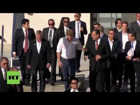 Brazil: Prince Harry makes a splash at Belo Horizonte sports club