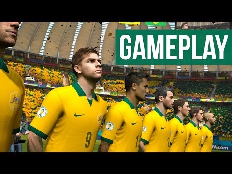 2014 FIFA World Cup Brazil Gameplay - ENGLAND vs BRAZIL