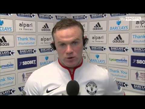 West Ham Vs Manchester United 0-2 - Wayne Rooney Interview After His Goals - March 22 2014 - [HQ]