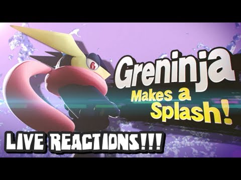 Super Smash Bros Wii U and 3DS - LIVE REACTIONS TO GRENINJA REVEAL - Nintendo Direct