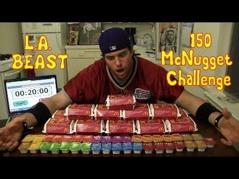 L.A. BEAST vs 150 MCDONALDS CHICKEN MCNUGGETS