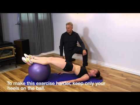 Swiss Ball Hamstring Curls - Kinetic Health