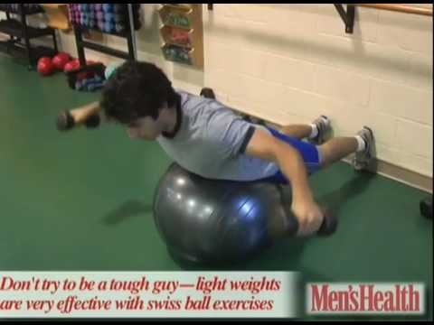 2-Move Swiss Ball Ab Workout - Men's Health Minute