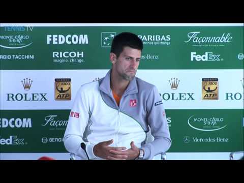 Novak Djokovic After Loss To Federer in Monte Carlo