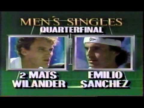 1988 US Open QF Mats Wilander v Emilio Sanchez & Darren Cahill v Aaron Krickstein