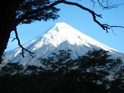 Petrohue Rapids and Osorno Volcano. Chile, Celebrity Infinity, March 2013.