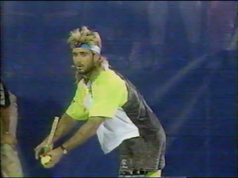 Agassi vs Korda US Open 1990