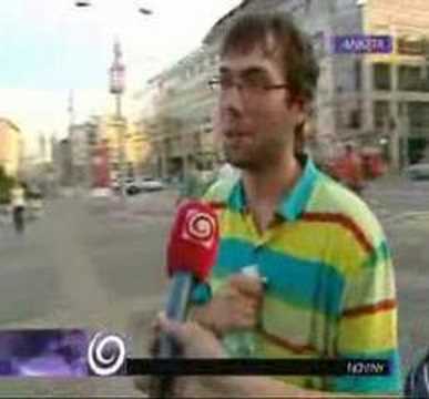 Slovak protes TV news