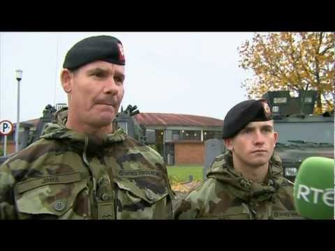 Irish Soldiers prepare to depart for Lebanon