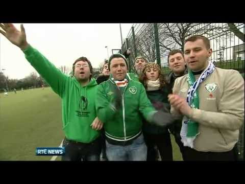 Ireland soccer fans come to the rescue of an Austrian couple