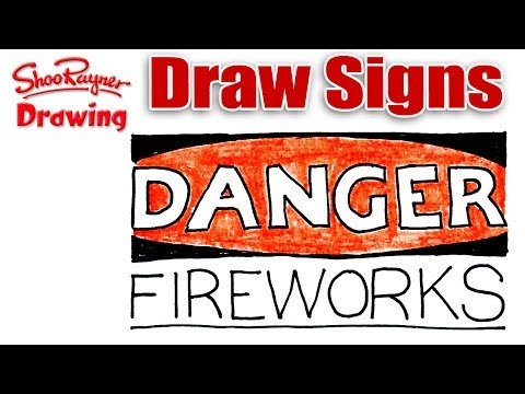 How to draw a Danger Sign