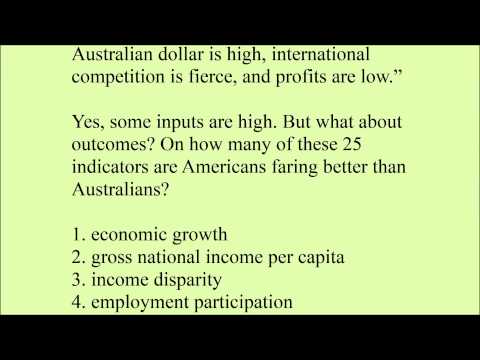 Comparing USA and Australia Economy