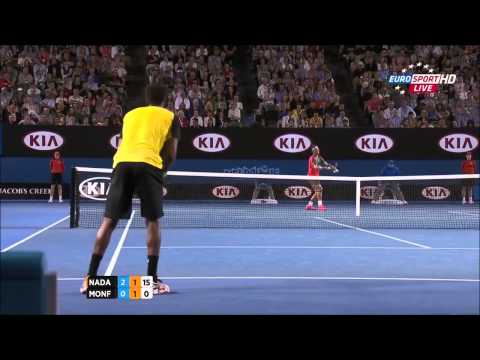 Australian Open 2014 R3 Rafael Nadal vs. Gael Monfils: Highlights