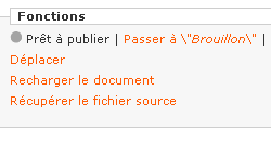 Modification du statut et de la position d’une entité et de ses enfants