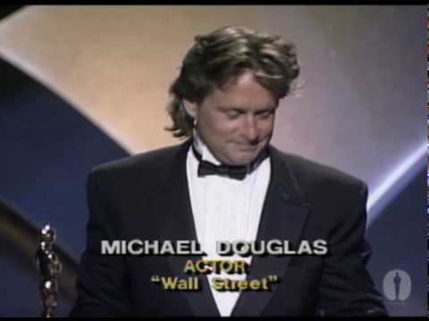 Michael Douglas winning Best Actor for 