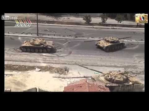 18+ Part.1 RAW Tank Battle in Syria - 150 Dead FSA Terrorists 14.07.2013