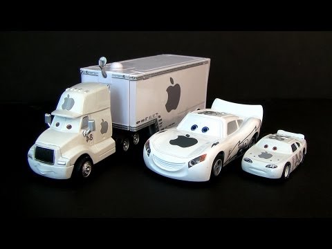 Custom iCar Apple Mac Cars Lightning McQueen Disney Pixar Talking Fail Fake Truck Hauler Knock-Off