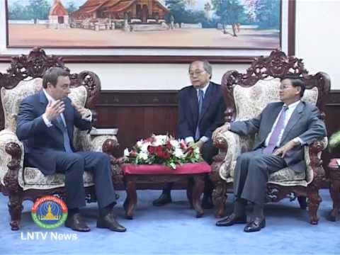 Lao NEWS on LNTV-Lao, Belarusian ministers value  strengthening cooperation. 18/6/2013