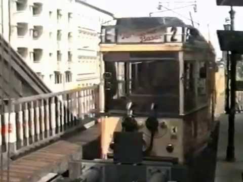 West Berlin S-Bahn train trip beside Berlin Wall, 1989