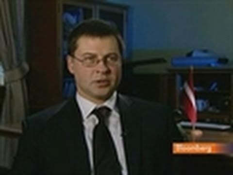 Dombrovskis Discusses Latvia's Credit Rating, Economy