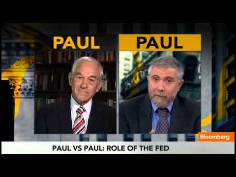 LIBERTARIAN RON PAUL kicks a CORPORATIST's ASS on ECONOMICS