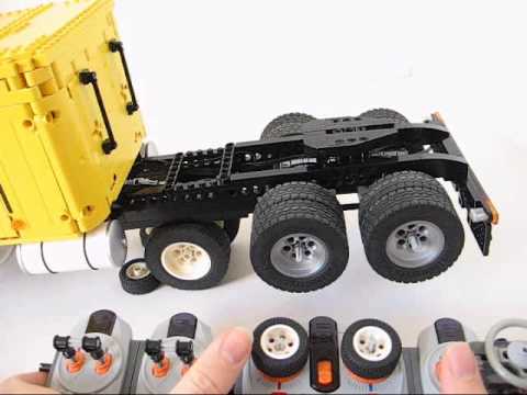 Remote controlled 1:16 Lego Peterbilt 379 + trailer