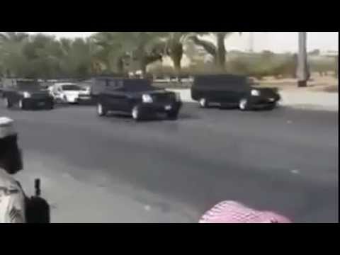 ي King Abdullah Of Saudi Arabia Security Entourage Fleet of Luxury/Sports Cars Must SEE سعودي