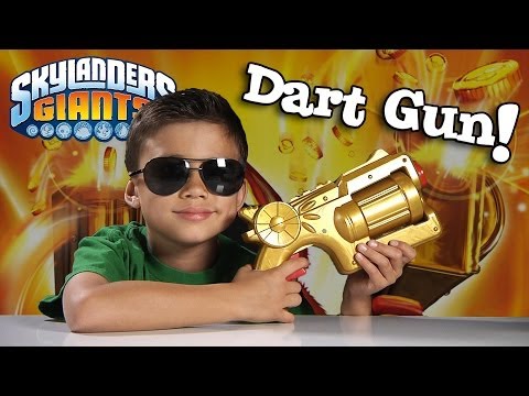 Skylanders TRIGGER HAPPY DART BLASTER - Toy Destruction!