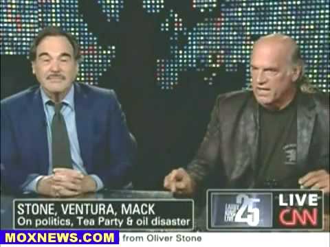 Oliver Stone, Jesse Ventura On Larry King - Part 1