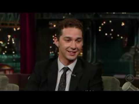 Shia Labeouf on David Letterman's show