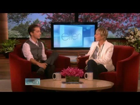 Shia LaBeouf Interview on Ellen Part 1 09/26/08