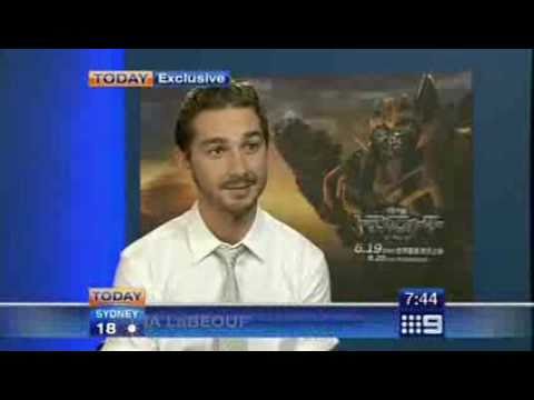 Shia LaBeouf interview with Today (Australia)