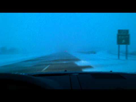 Current Winter storm on US 61 near Davenport, Iowa (Part 1)