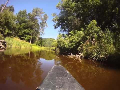 Travel up through Rivers in a Kayak in Owen Sound, Ontario Travel