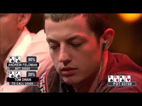 Tom Dwan and Andrew Feldman play big pot in high stakes cash game