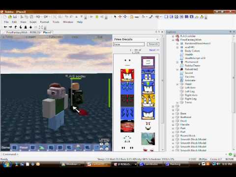 How to make a model person on roblox and make a model