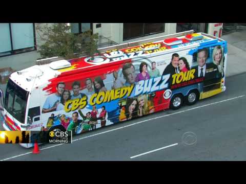 CBS Buzz Bus stops by the NYC Broadcast Center   CBS News Video