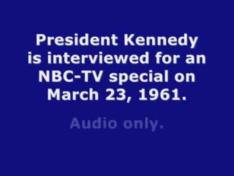 JFK IS INTERVIEWED FOR AN NBC-TV SPECIAL (MARCH 23, 1961)