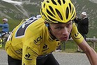 Race leader jersey holder Team Sky rider Christopher Froome of Britain cycles during the 204.5 km stage of the centenary Tour de France cycling race from Bourg d'Oisans to Le Grand Bornand, in the French Alps, July 19, 2013.   REUTERS/Jacky Naegelen (FRANCE  - Tags: SPORT CYCLING)