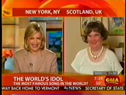 SUSAN BOYLE  interview on GOOD MORNING AMERICA, 16 Apr 2009