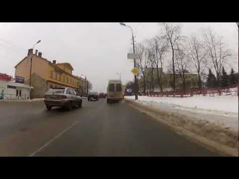 Driving through Pskov (21.01.2012) [HD]