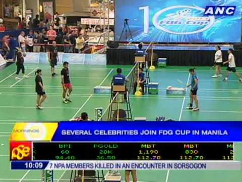 Badminton elite, several celebrities join FDG cup in Manila