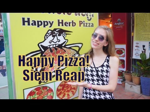 Happy Pizza in Siem Reap, Cambodia | Khmer Pizza - Cambodian Pizza - Ecstatic Pizza