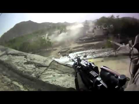 Combat Footage  Afghanistan  HelmetCam Heavy Firefight