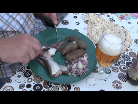 The traditional Swedish way to eating surströmming